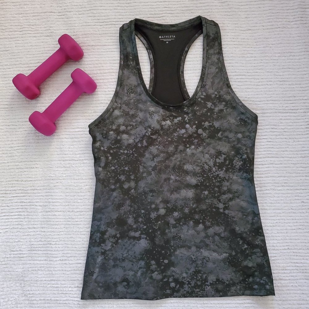 Athleta Shanti Misty Lace Print Tank